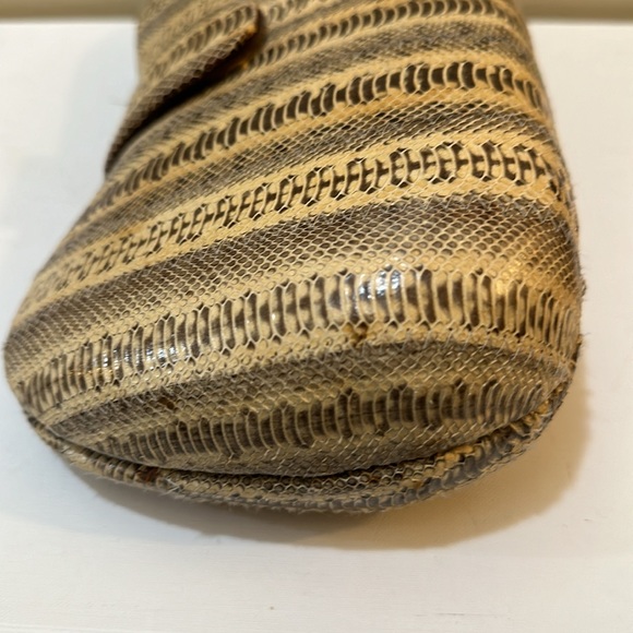 Vtg snakeskin clutch handbag - Picture 4 of 9